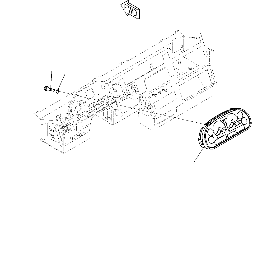 Komatsu parts book diagram for HD785-7 S/N 37001-UP: CAB, MONITOR PANEL(#37001-)