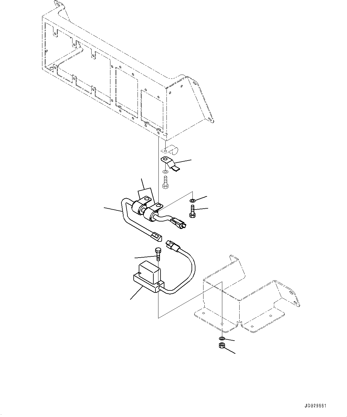 Komatsu parts book diagram for HD785-7 S/N 37001-UP: CAB, ROLL OVER ANGLE SENSOR(#37001-)