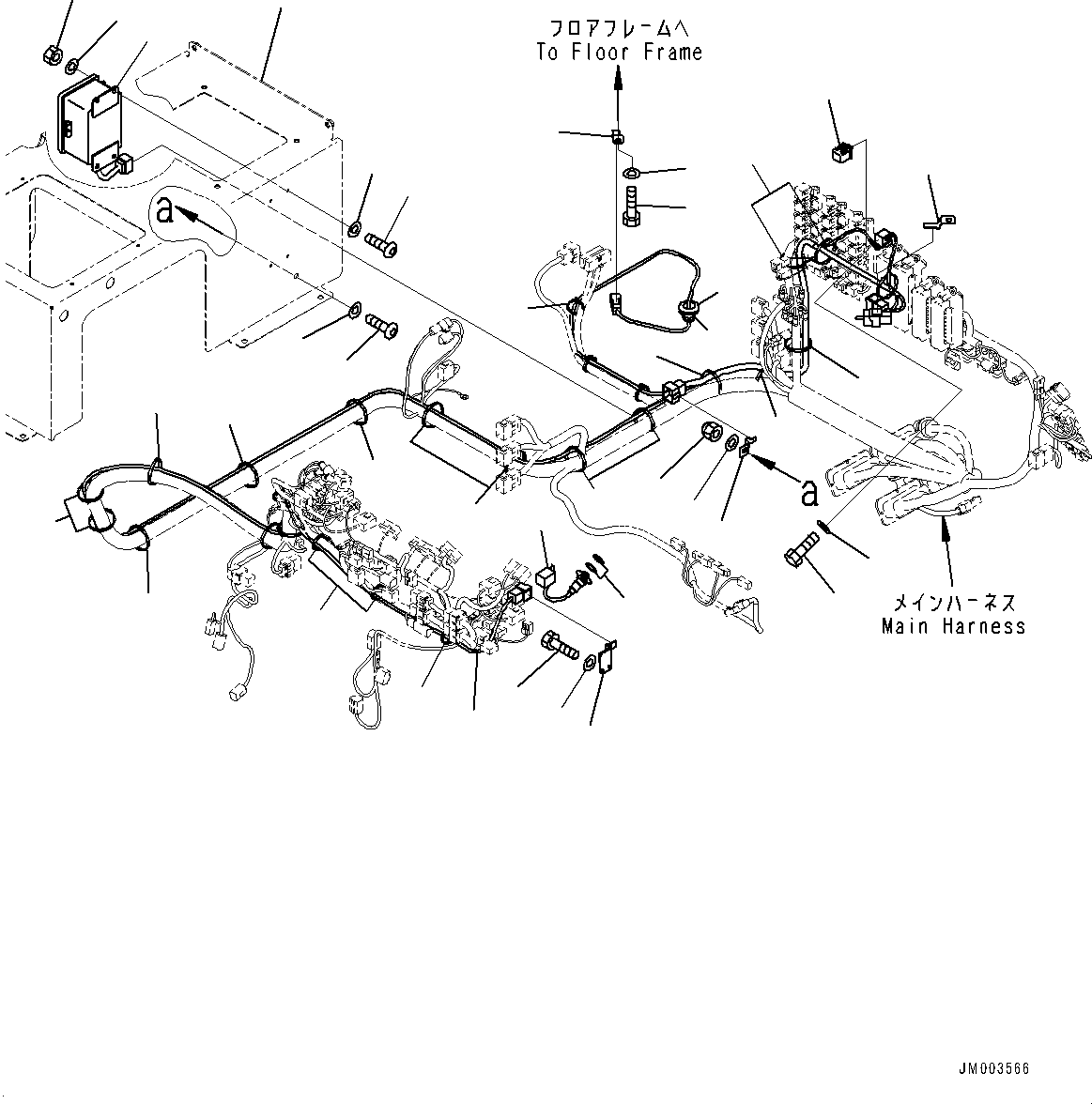 Komatsu parts book diagram for HD785-7 S/N 37001-UP: CAB, AUTO-GREASING CONTROLLER(#37001-)
