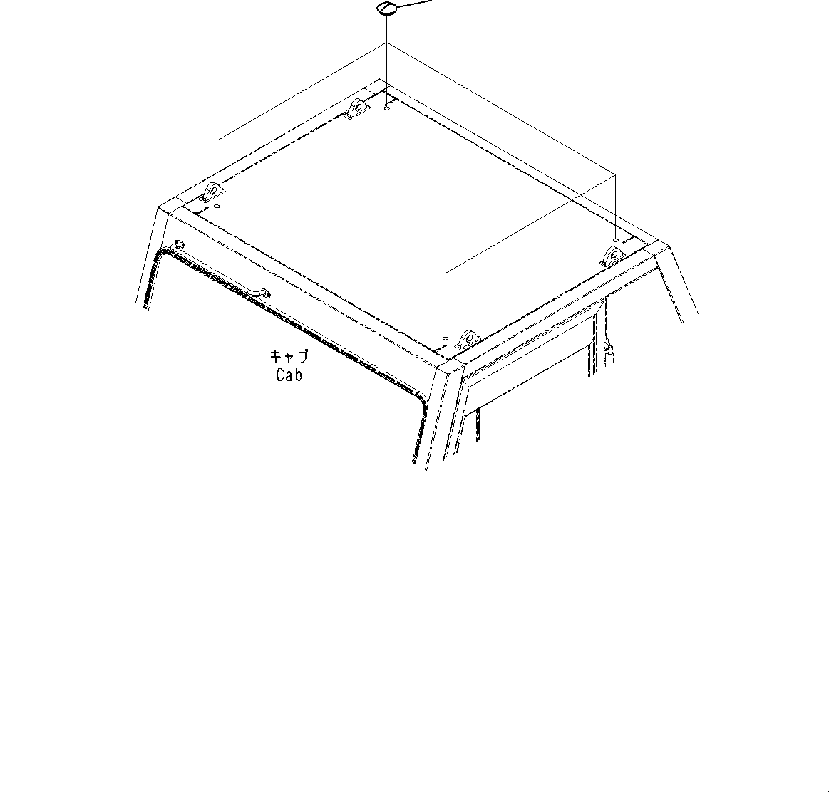 Komatsu parts book diagram for HD785-7 S/N 37001-UP: CAB STEP, CAP(#30001-)