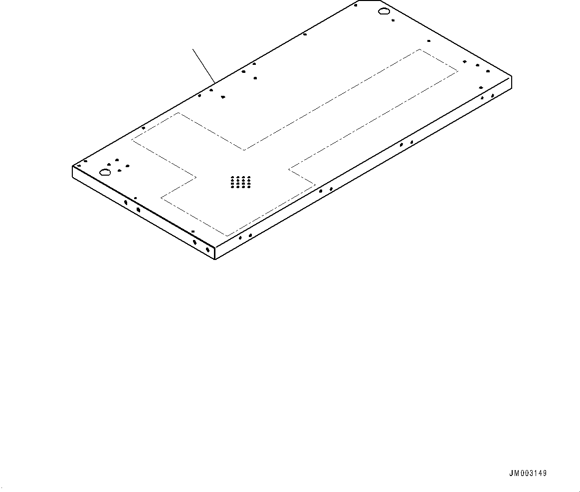 Komatsu parts book diagram for HD785-7 S/N 37001-UP: PLATFORM GROUP, PLATFORM, R.H. (WITH VHMS, PAYLOAD METER)(#30001-)