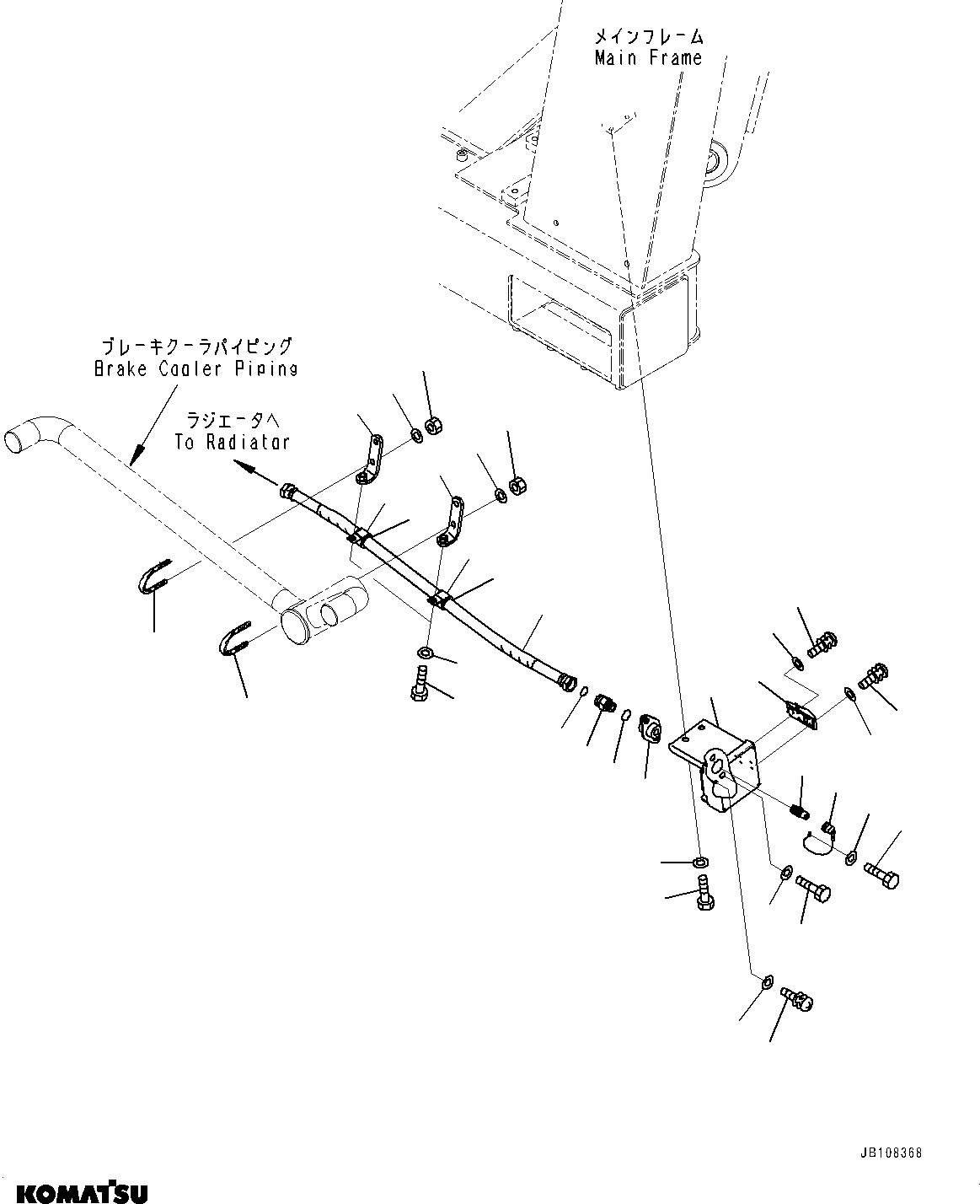 Komatsu parts book diagram for HD785-7 S/N 37001-UP: COOLANT QUICK CHARGE UNIT, (#35086-35150)