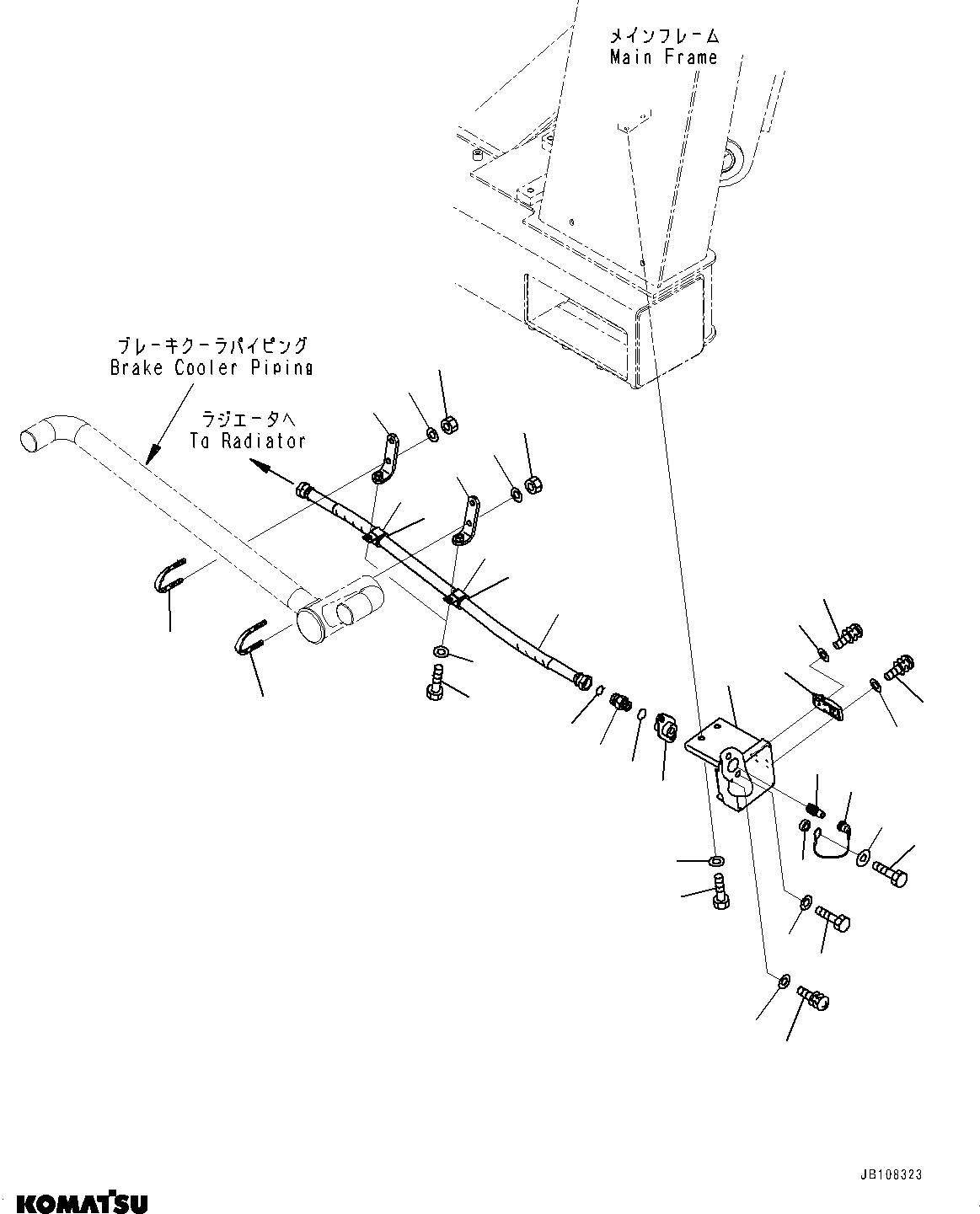 Komatsu parts book diagram for HD785-7 S/N 37001-UP: COOLANT QUICK CHARGE UNIT, (#35151-)