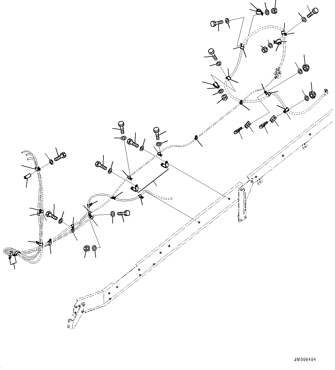 Komatsu parts book diagram for HD785-7 S/N 37001-UP: PARTS FOR SANDY AND DUSTY TERRAIN ARRANGEMENT, MOUNTING PARTS(#31143-)