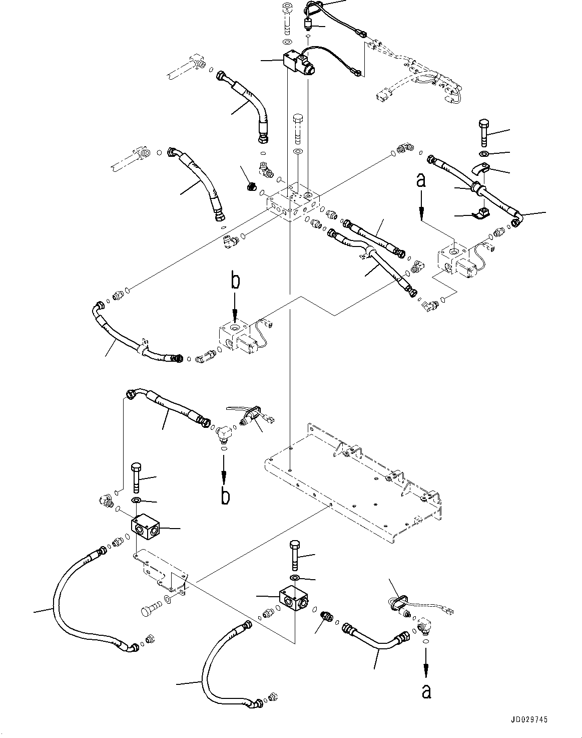 Komatsu parts book diagram for HD785-7 S/N 37001-UP: AUTO SPIN REGULATOR (ASR), VALVE (2/2)(#30001-)