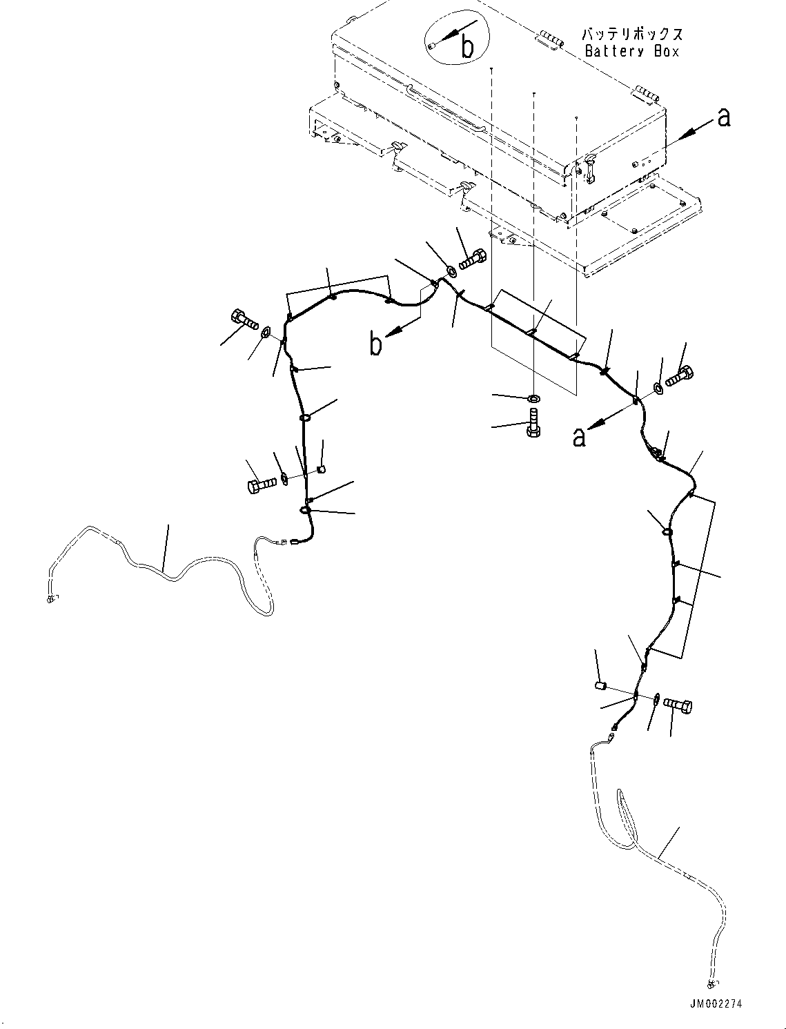 Komatsu parts book diagram for HD785-7 S/N 37001-UP: ANTI-SKID BRAKE SYSTEM (ABS) AND AUTO SPIN REGULATOR (ASR), WIRING HARNESS (1/3)(#30001-)