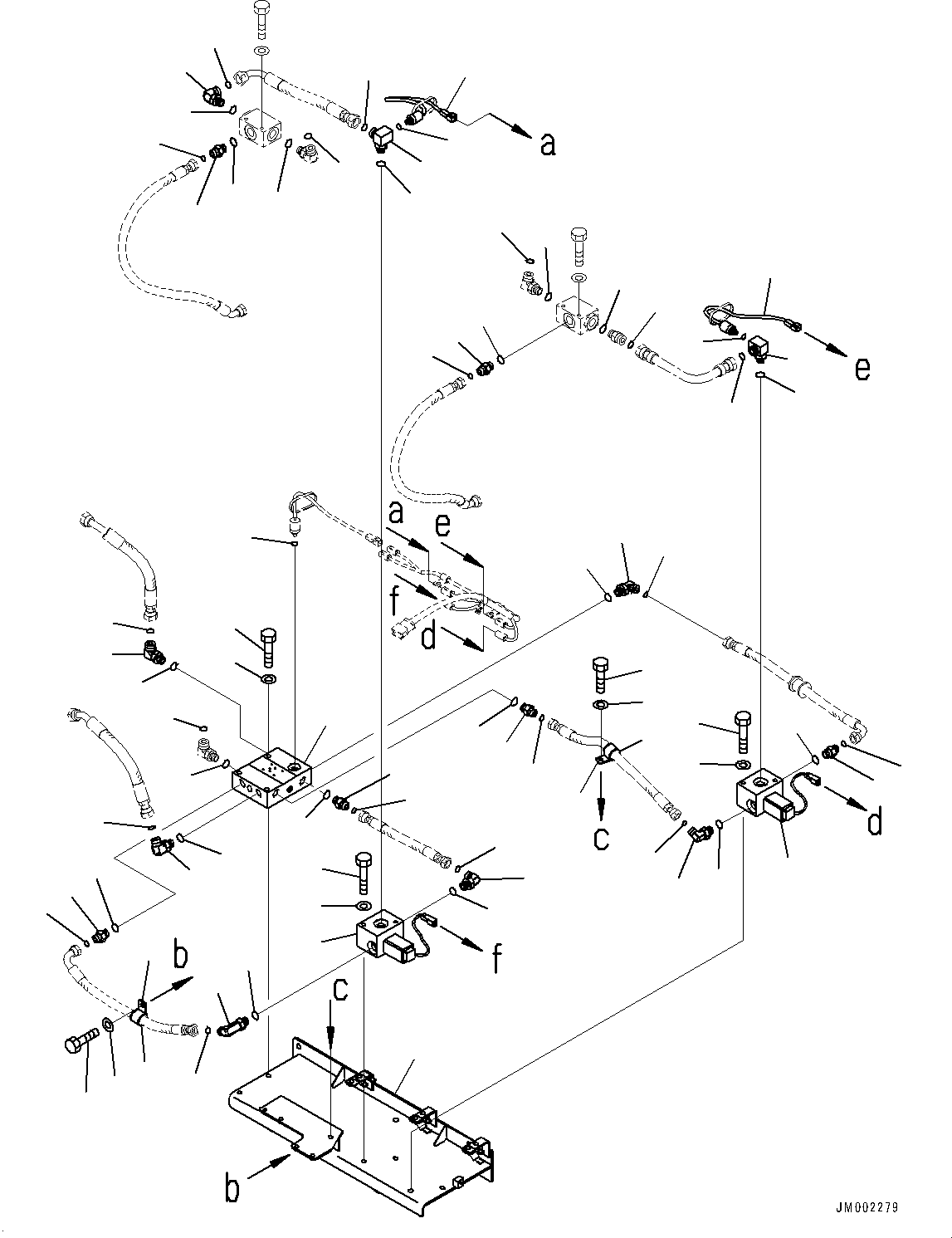 Komatsu parts book diagram for HD785-7 S/N 37001-UP: ANTI-SKID BRAKE SYSTEM (ABS) AND AUTO SPIN REGULATOR (ASR), VALVE (3/4)(#30001-)