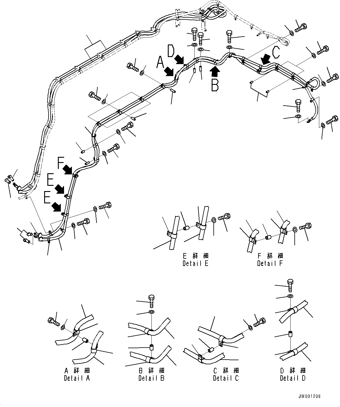Komatsu parts book diagram for HD785-7 S/N 37001-UP: BATTERY DISCONNECT SWITCH AND BATTERY JUMP START CONNECT, BATTERY CABLE(#30001-)
