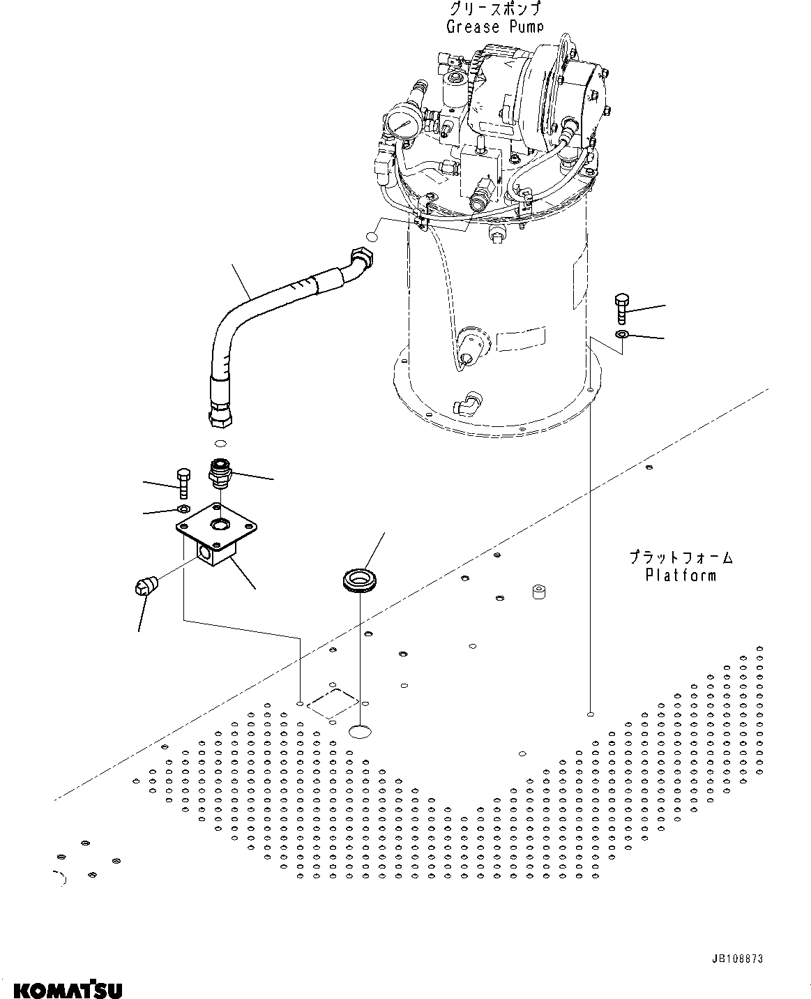 Komatsu parts book diagram for HD785-7 S/N 37001-UP: AUTO-GREASING SYSTEM, PUMP RELATED PARTS(#33246-)