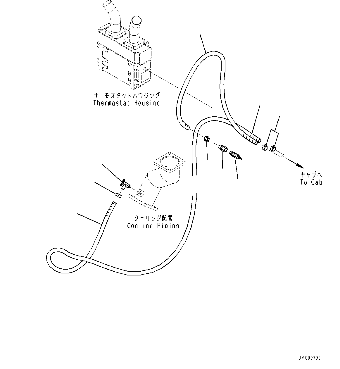 Komatsu parts book diagram for HD785-7 S/N 37001-UP (-40 deg C Spec.): ENGINE RELATED PARTS, AIR CONDITIONER RELATED PARTS (2/2)(#33158-)