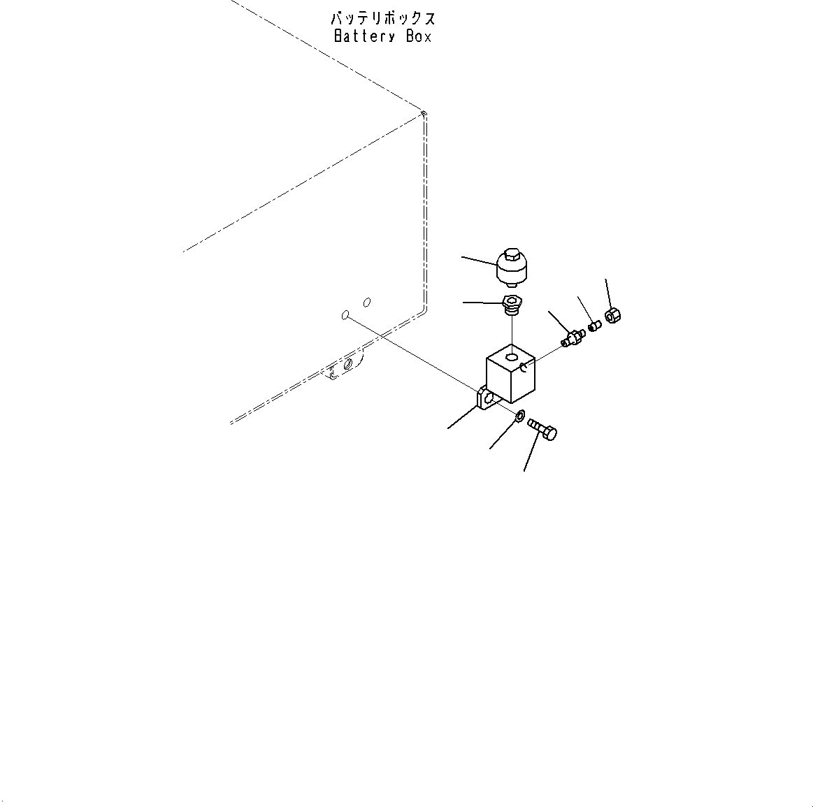 Komatsu parts book diagram for HD785-7 S/N 37001-UP (-40 deg C Spec.): BATTERY BOX AND REAR HOOD, BREATHER(#30001-)