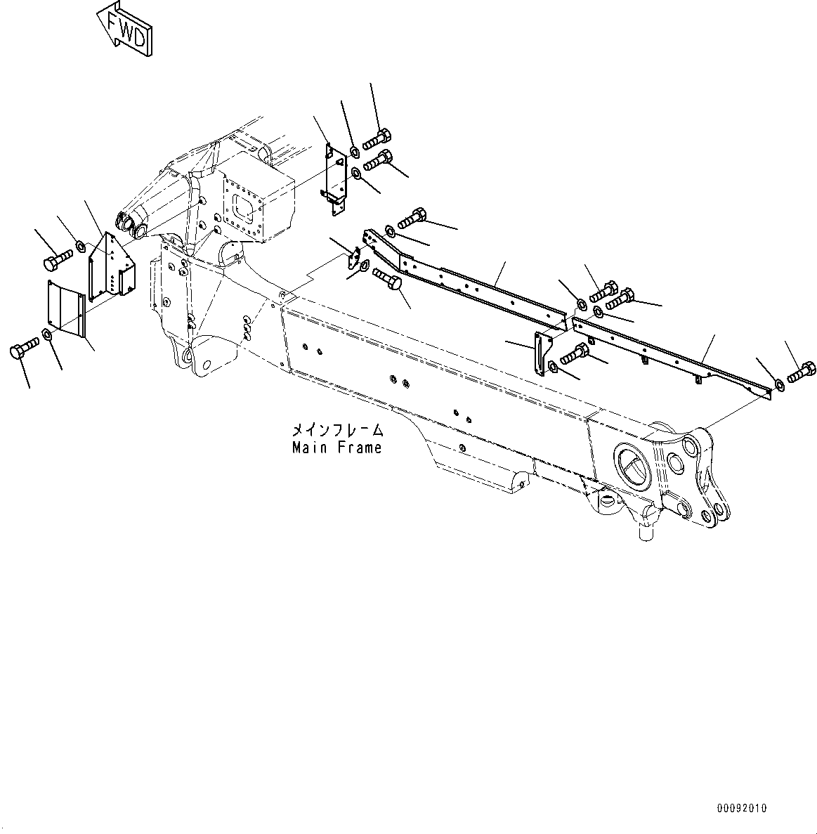 Komatsu parts book diagram for HD785-7 S/N 37001-UP (-40 deg C Spec.): ELECTRIC WIRING HARNESS, BRACKET(#30001-)