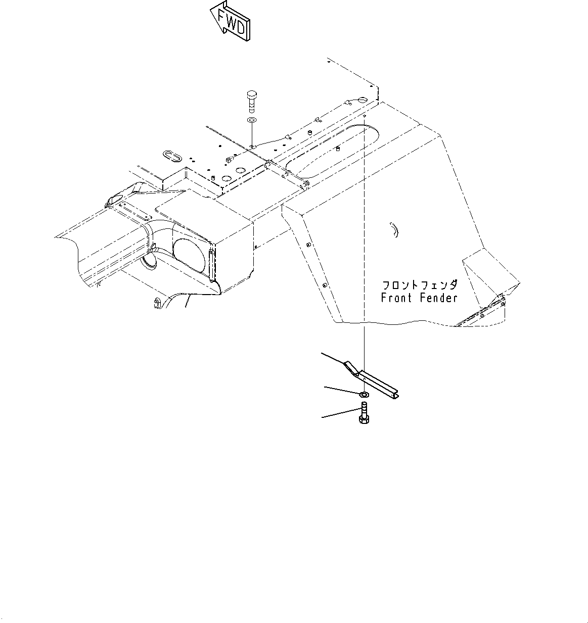 Komatsu parts book diagram for HD785-7 S/N 37001-UP (-40 deg C Spec.): SIDE LAMP, WIRING HARNESS COVER(#30001-)
