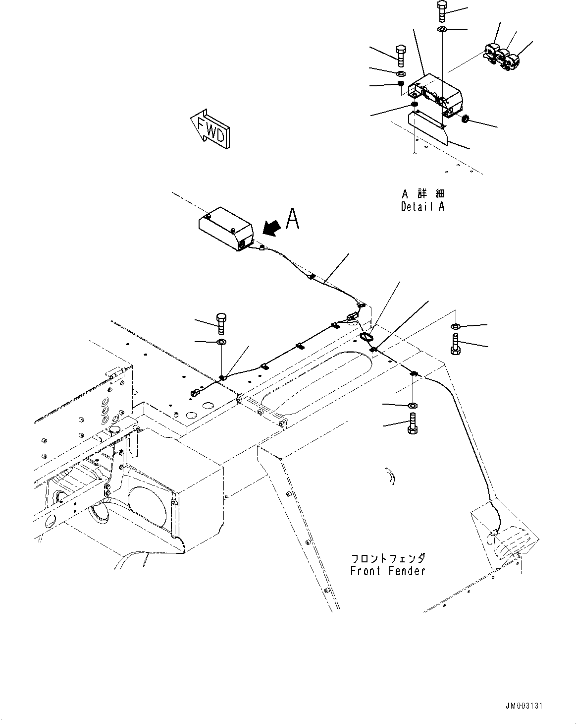 Komatsu parts book diagram for HD785-7 S/N 37001-UP (-40 deg C Spec.): PAYLOAD METER LAMP, R.H.(#30001-)