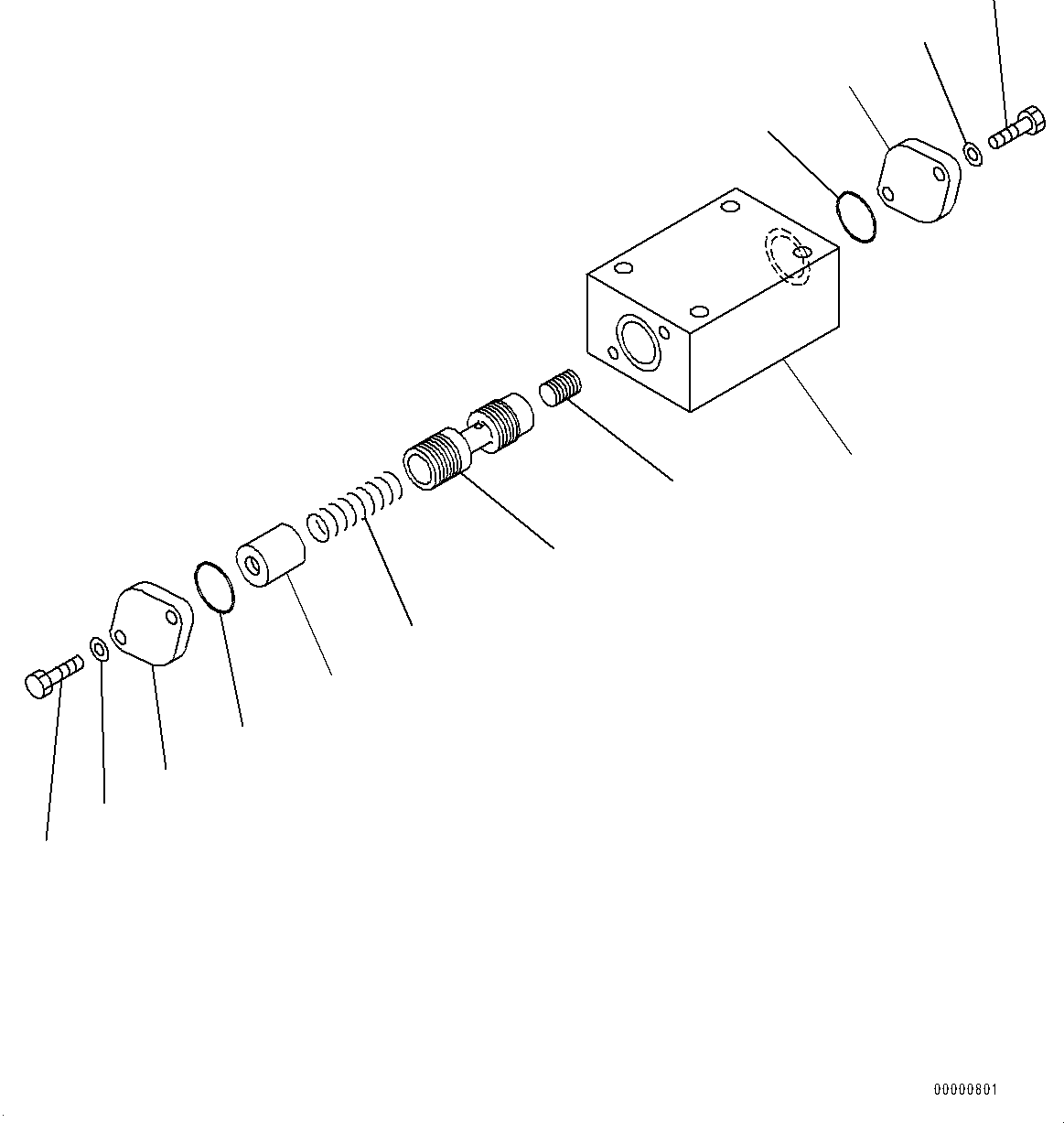 Komatsu parts book diagram for HD785-7 S/N 37001-UP (-40 deg C Spec.): TORQUE CONVERTER AND TRANSMISSION, RELIEF VALVE(#30001-)