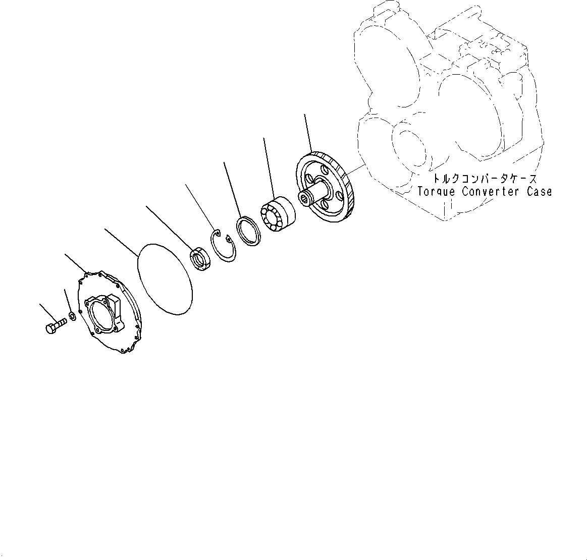 Komatsu parts book diagram for HD785-7 S/N 37001-UP (-40 deg C Spec.): TORQUE CONVERTER AND TRANSMISSION, CHARGE PUMP GEAR(#30001-)