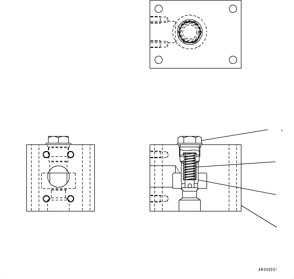 Komatsu parts book diagram for HD785-7 S/N 37001-UP (-40 deg C Spec.): BRAKE CONTROL VALVE, INNER PARTS(#30001-)
