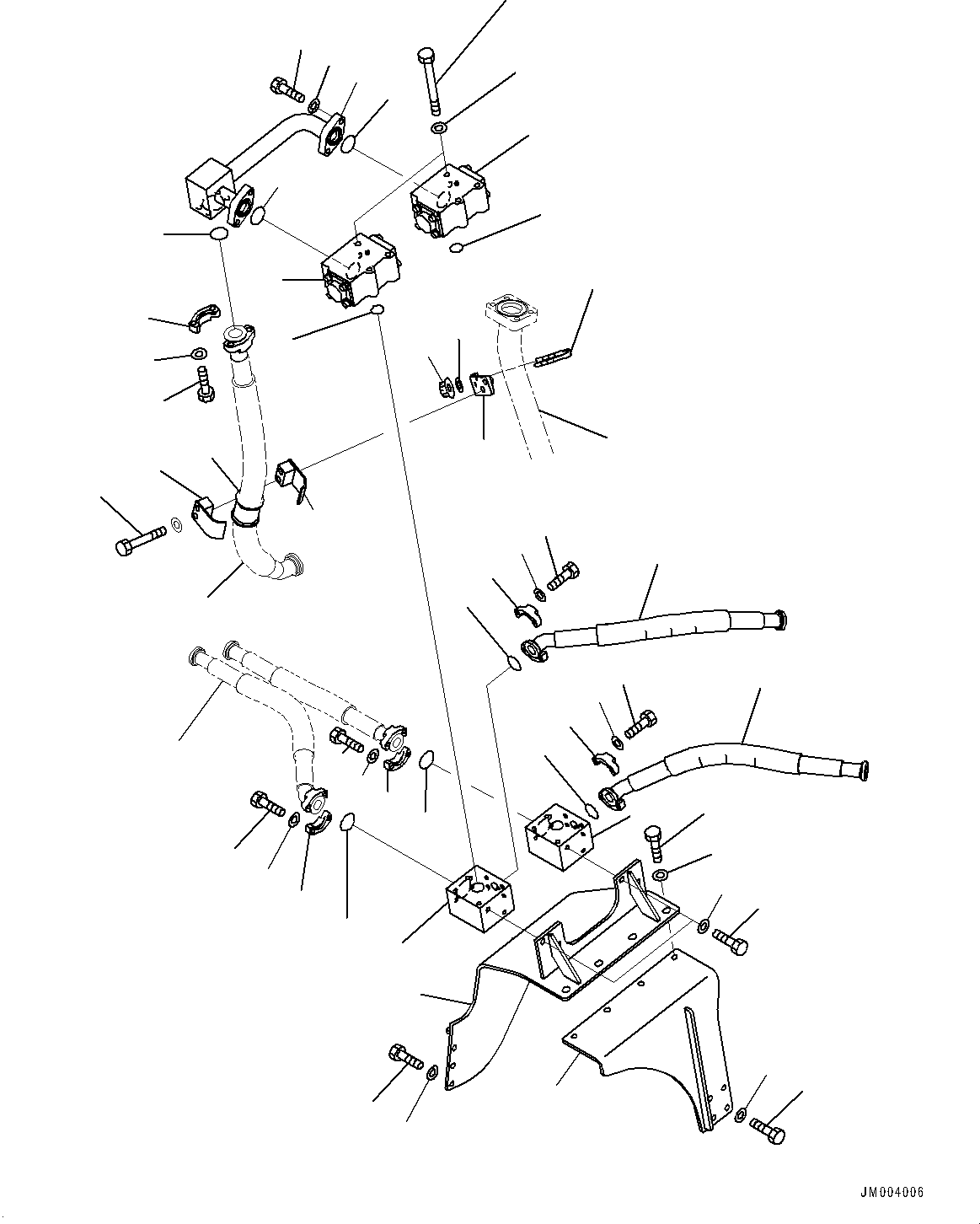 Komatsu parts book diagram for HD785-7 S/N 37001-UP (-40 deg C Spec.): TRANSMISSION PIPING, COLD RELIEF VALVE(#30001-35200)