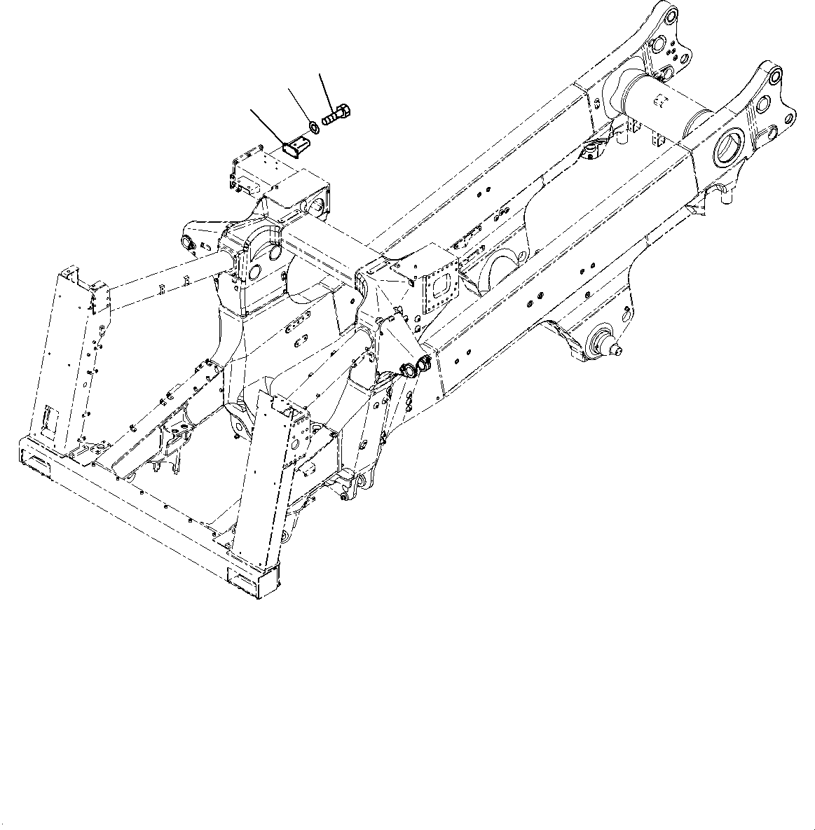Komatsu parts book diagram for HD785-7 S/N 37001-UP (-40 deg C Spec.): MAIN FRAME, BRACKET(#30001-)