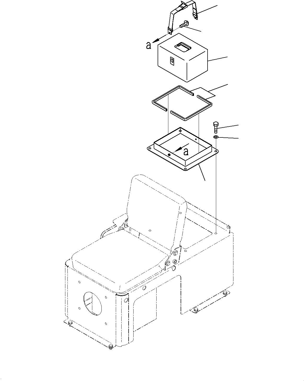 Komatsu parts book diagram for HD785-7 S/N 37001-UP (-40 deg C Spec.): FIRST AID BOX, (#30001-)