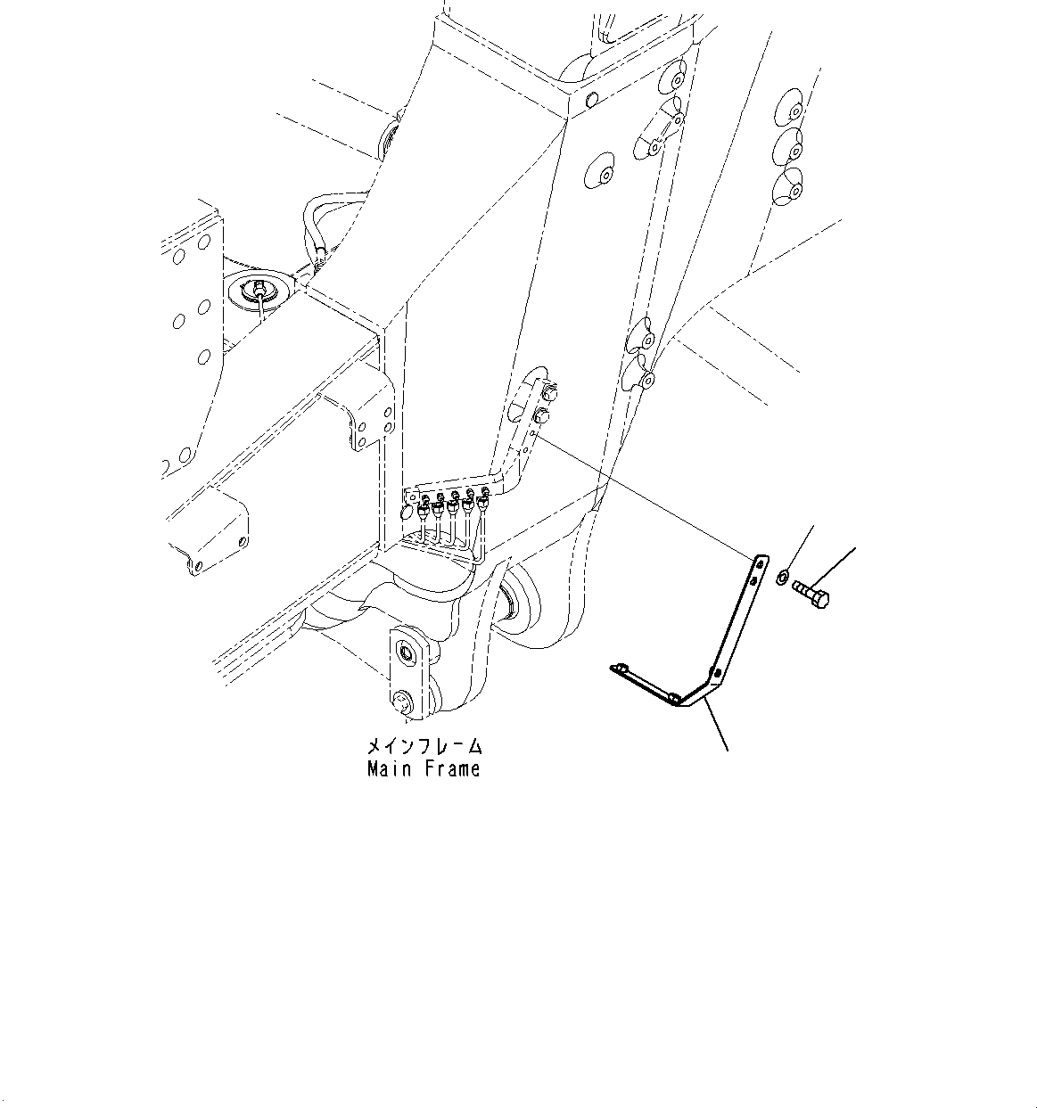 Komatsu parts book diagram for HD785-7 S/N 37001-UP (-40 deg C Spec.): ENGINE OIL PAN HEATER, BRACKET(#30001-)