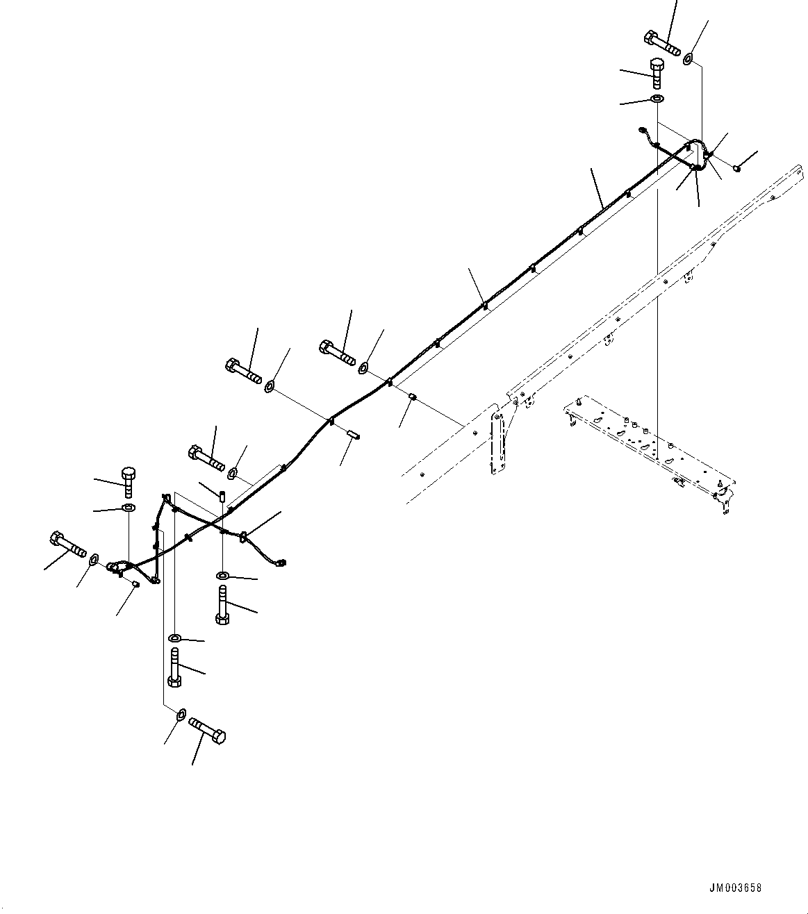Komatsu parts book diagram for HD785-7 S/N 37001-UP (-40 deg C Spec.): REAR MONITOR, (#30001-)