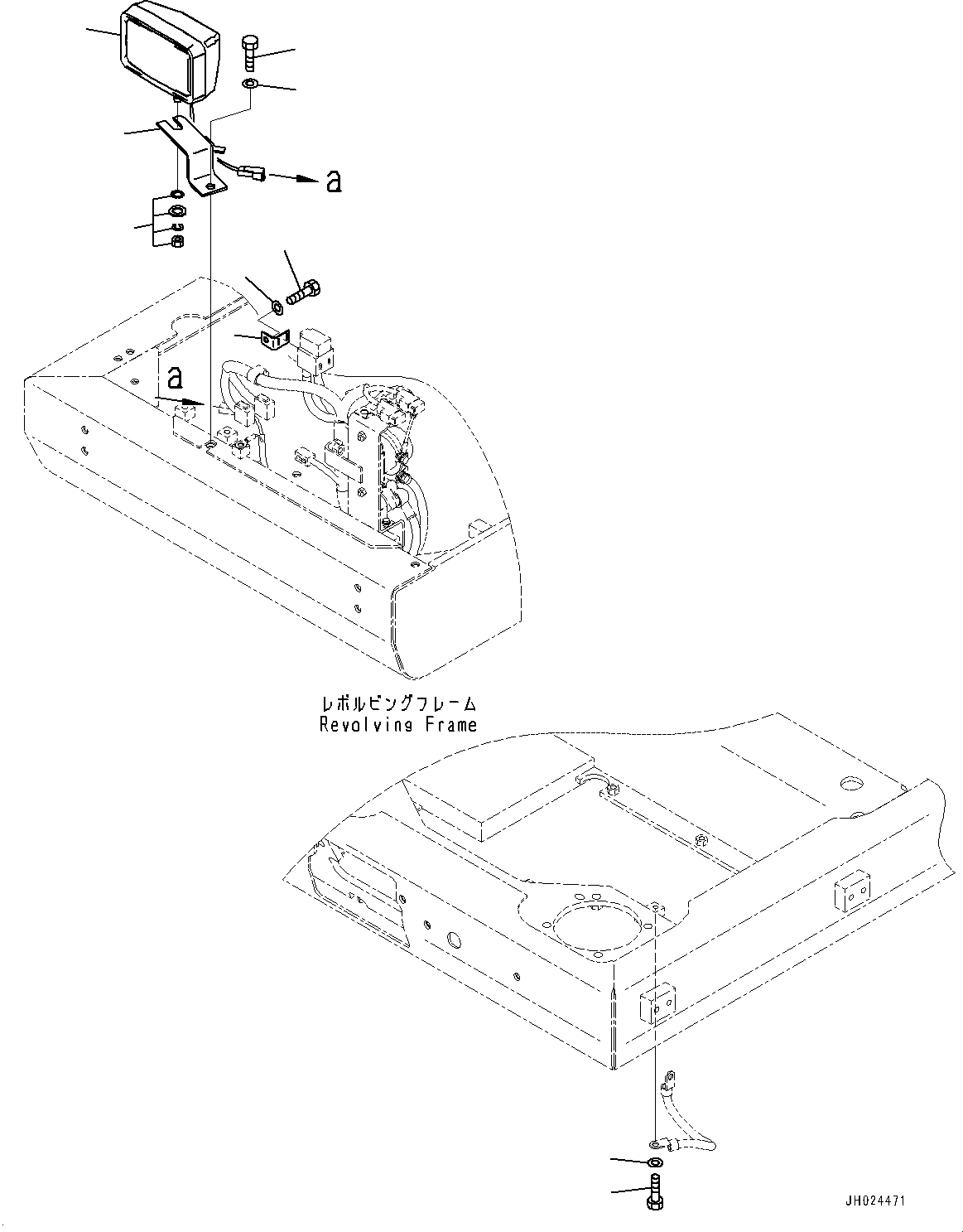 Komatsu parts book diagram for PC490LC-11 S/N 87001-UP: ELECTRIC WIRING HARNESS, WORKING LAMP(#87001-)