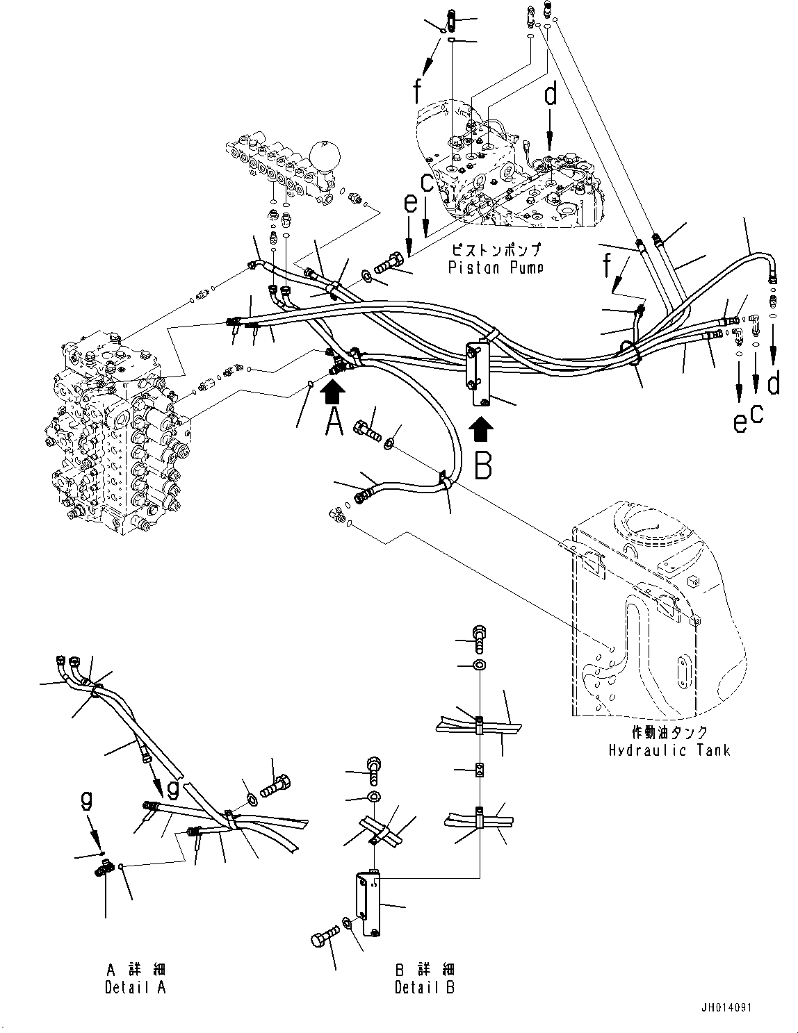Komatsu parts book diagram for PC490LC-11 S/N 87001-UP: LS PIPING, (#85001-85629)