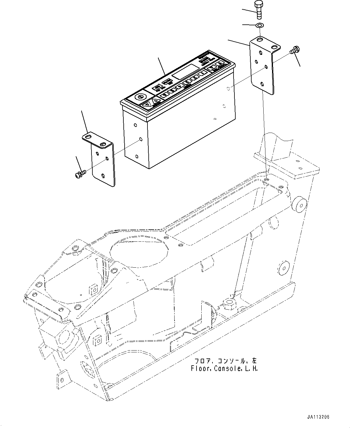Komatsu parts book diagram for PC490LC-11 S/N 87001-UP: RADIO, (#87001-)