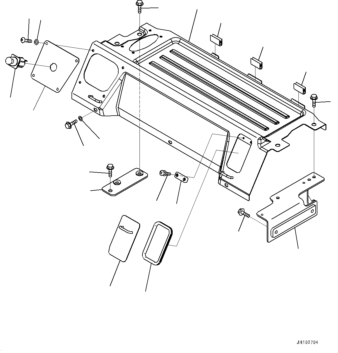 Komatsu parts book diagram for PC490LC-11 S/N 87001-UP: CAB, CAB IN PARTS, LUGGAGE PLATE AND CIGARETTE LIGHTER(#87001-)