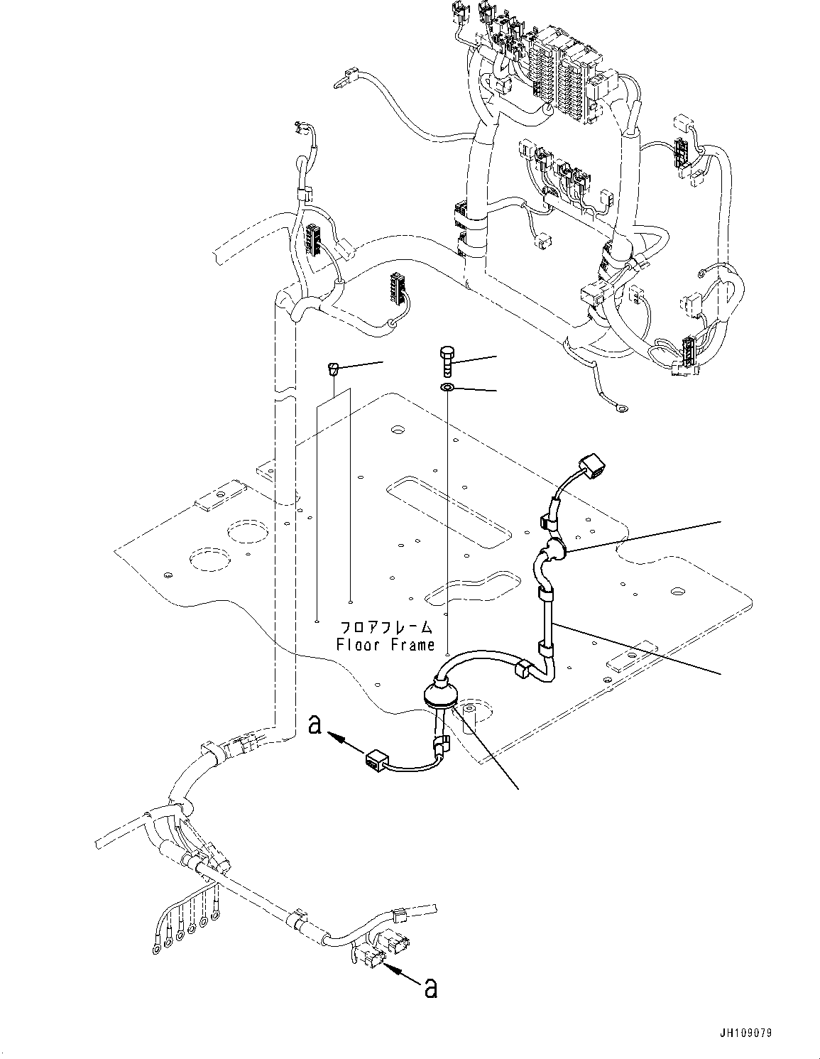 Komatsu parts book diagram for PC490LC-11 S/N 87001-UP: CAB, WIRING HARNESS AND BLIND PARTS(#87001-)