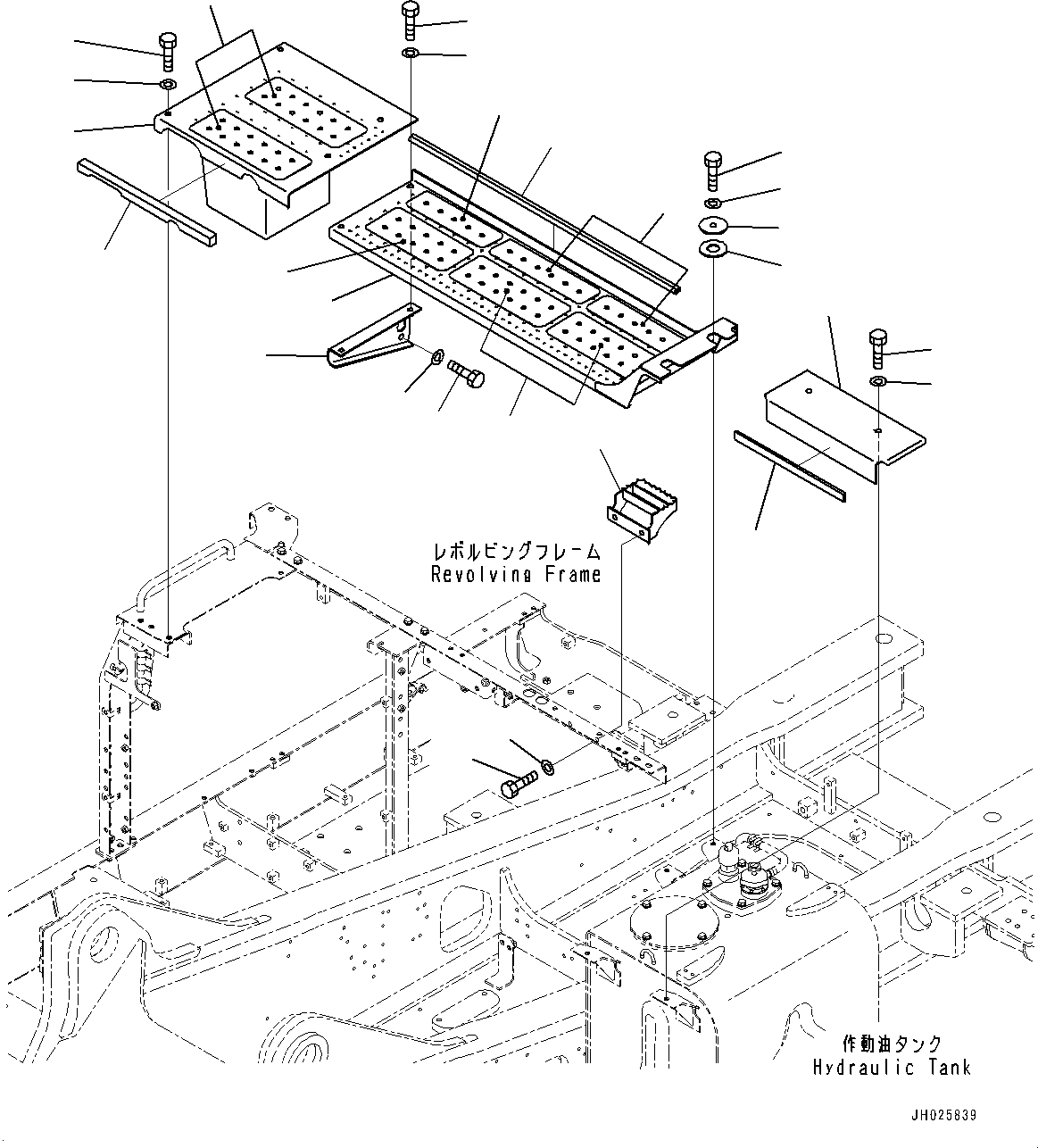 Komatsu parts book diagram for PC490LC-11 S/N 87001-UP: MACHINE CAB COVER, (#85373-)