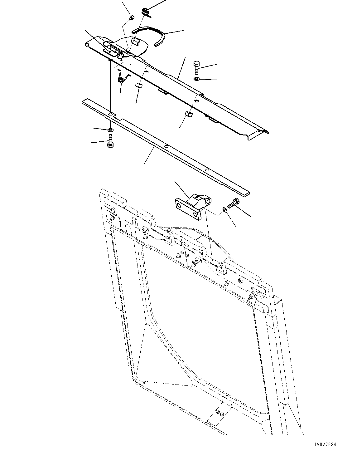 Komatsu parts book diagram for D61PX-24 S/N 48001-UP: COOLING SYSTEM, COVER(#40393-)