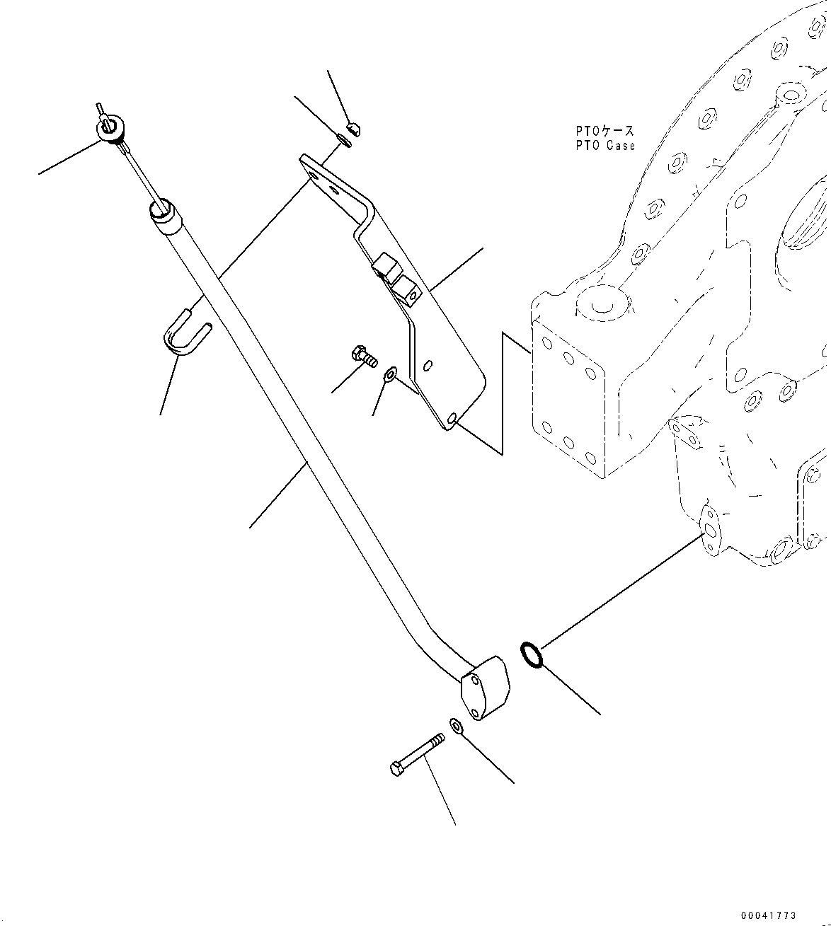 Komatsu parts book diagram for PC800SE-8E0 S/N 67001-UP: PTO (POWER TAKE OFF), OIL CHECK GAUGE(#65001-)