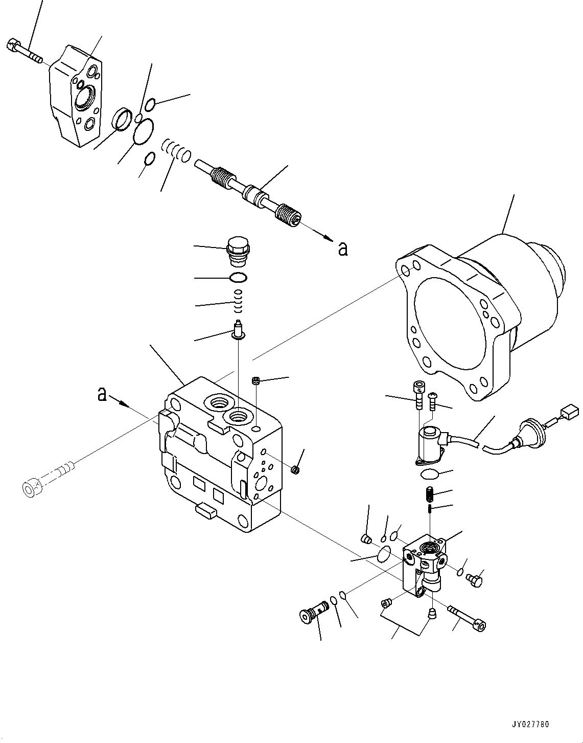 Komatsu parts book diagram for PC800SE-8E0 S/N 67001-UP: COOLING SYSTEM, FAN MOTOR (1/3)(#65561-)