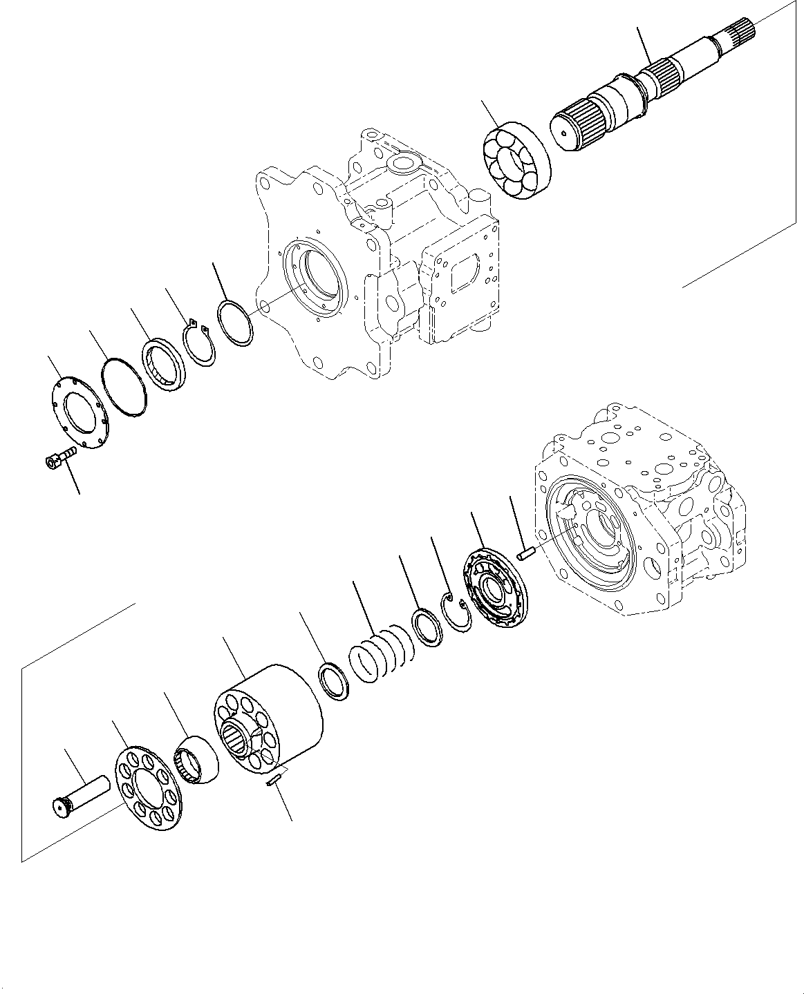 Komatsu parts book diagram for PC800SE-8E0 S/N 67001-UP: HYDRAULIC PUMP, PISTON PUMP (2/14)(#65001-)