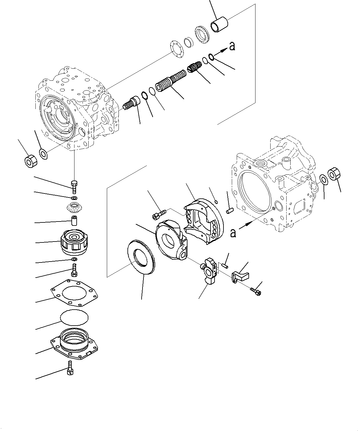 Komatsu parts book diagram for PC800SE-8E0 S/N 67001-UP: HYDRAULIC PUMP, PISTON PUMP (6/14)(#65001-65762)