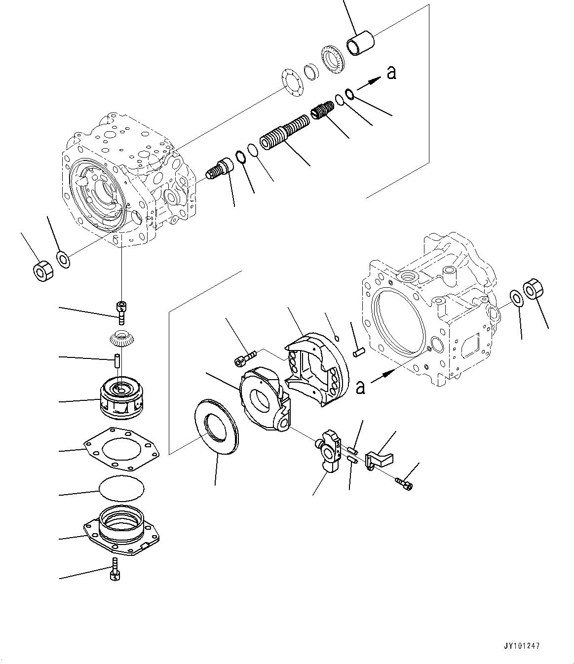 Komatsu parts book diagram for PC800SE-8E0 S/N 67001-UP: HYDRAULIC PUMP, PISTON PUMP (6/14)(#65763-)