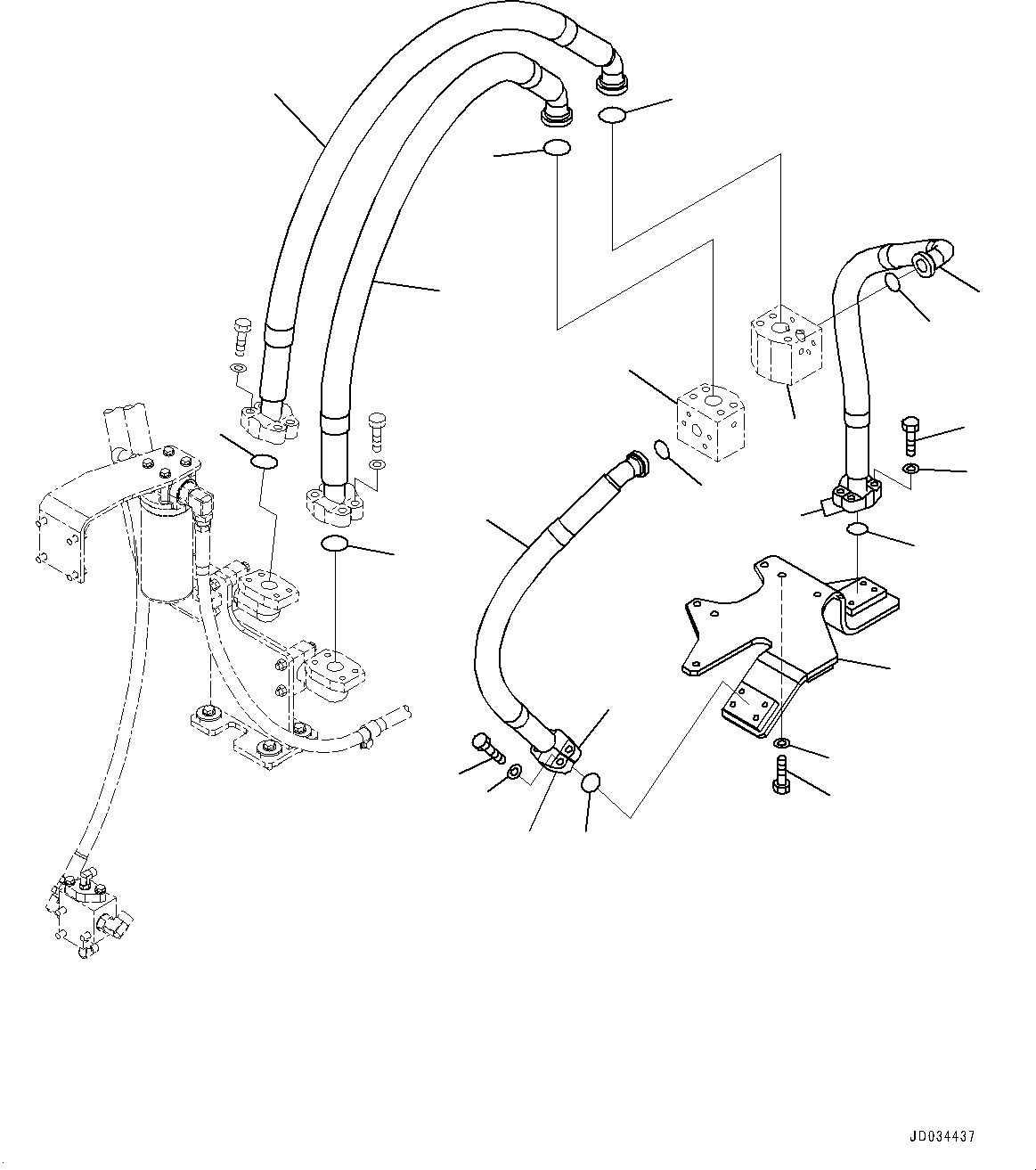 Komatsu parts book diagram for PC800SE-8E0 S/N 67001-UP: DELIVERY PIPING, HOSE(#65001-)