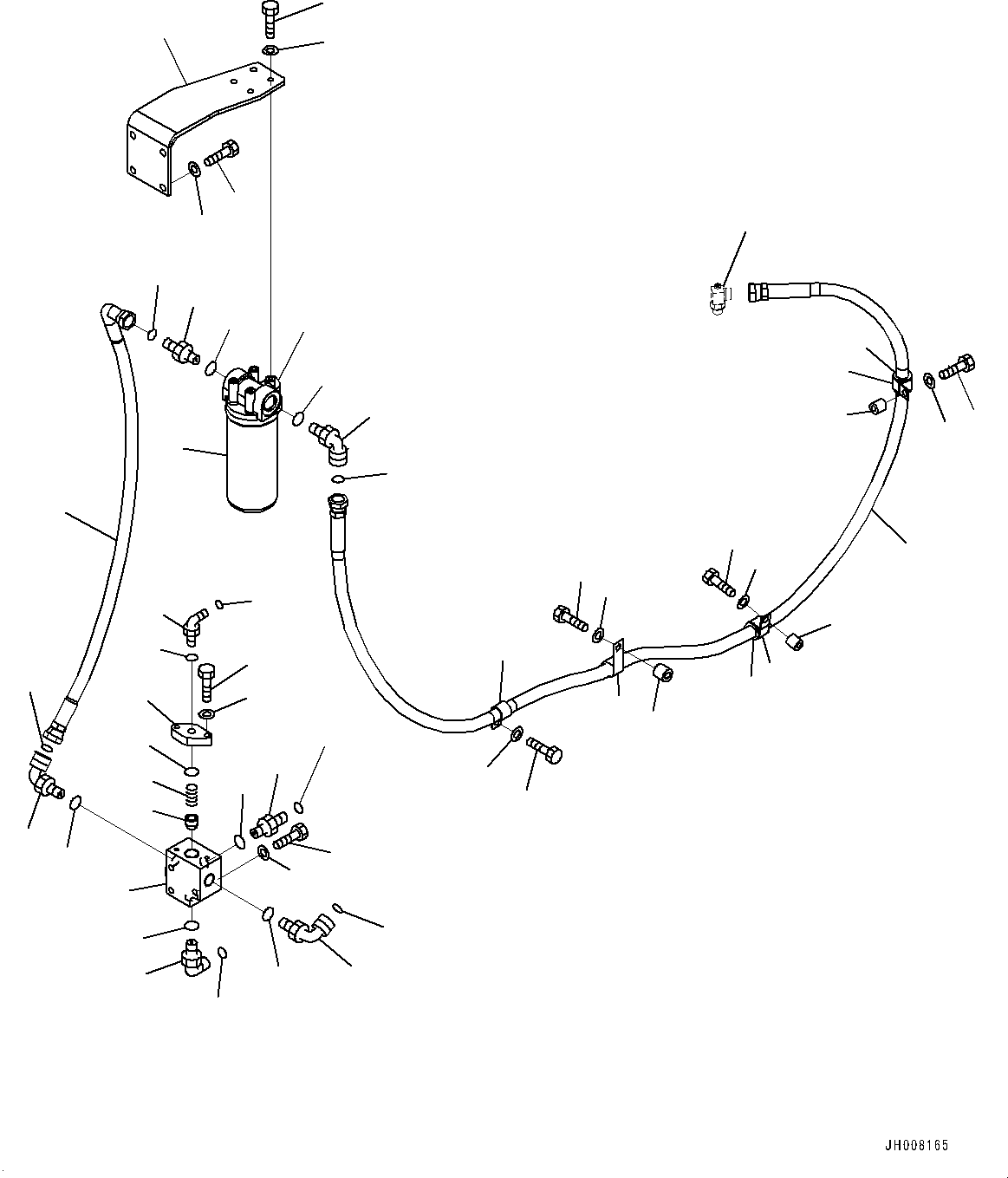 Komatsu parts book diagram for PC800SE-8E0 S/N 67001-UP: DELIVERY PIPING, PPC PIPING(#65001-)