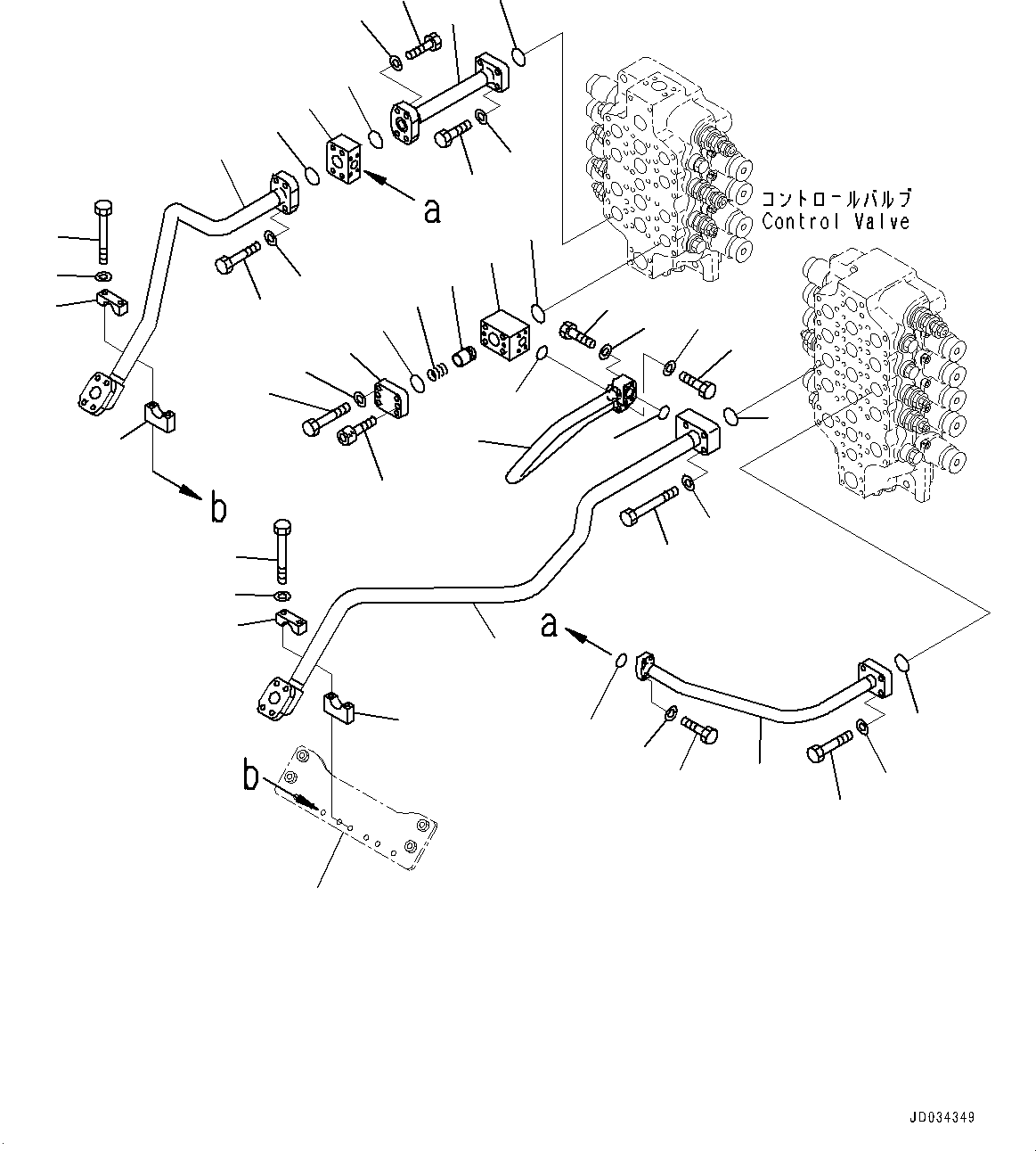 Komatsu parts book diagram for PC800SE-8E0 S/N 67001-UP: ARM DELIVERY PIPING, (#65001-)