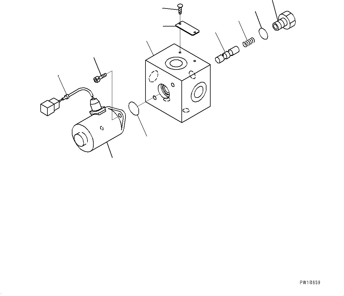 Komatsu parts book diagram for PC800SE-8E0 S/N 67001-UP: SOLENOID VALVE, SWING PRIORITY VALVE(#65001-65017)