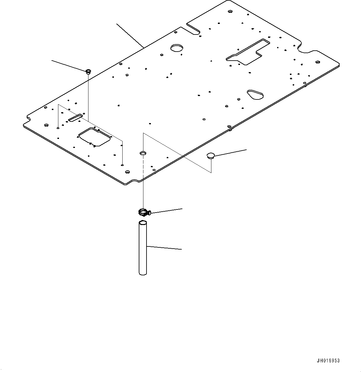 Komatsu parts book diagram for PC800SE-8E0 S/N 67001-UP: CAB, FLOOR, FRAME(#67001-)