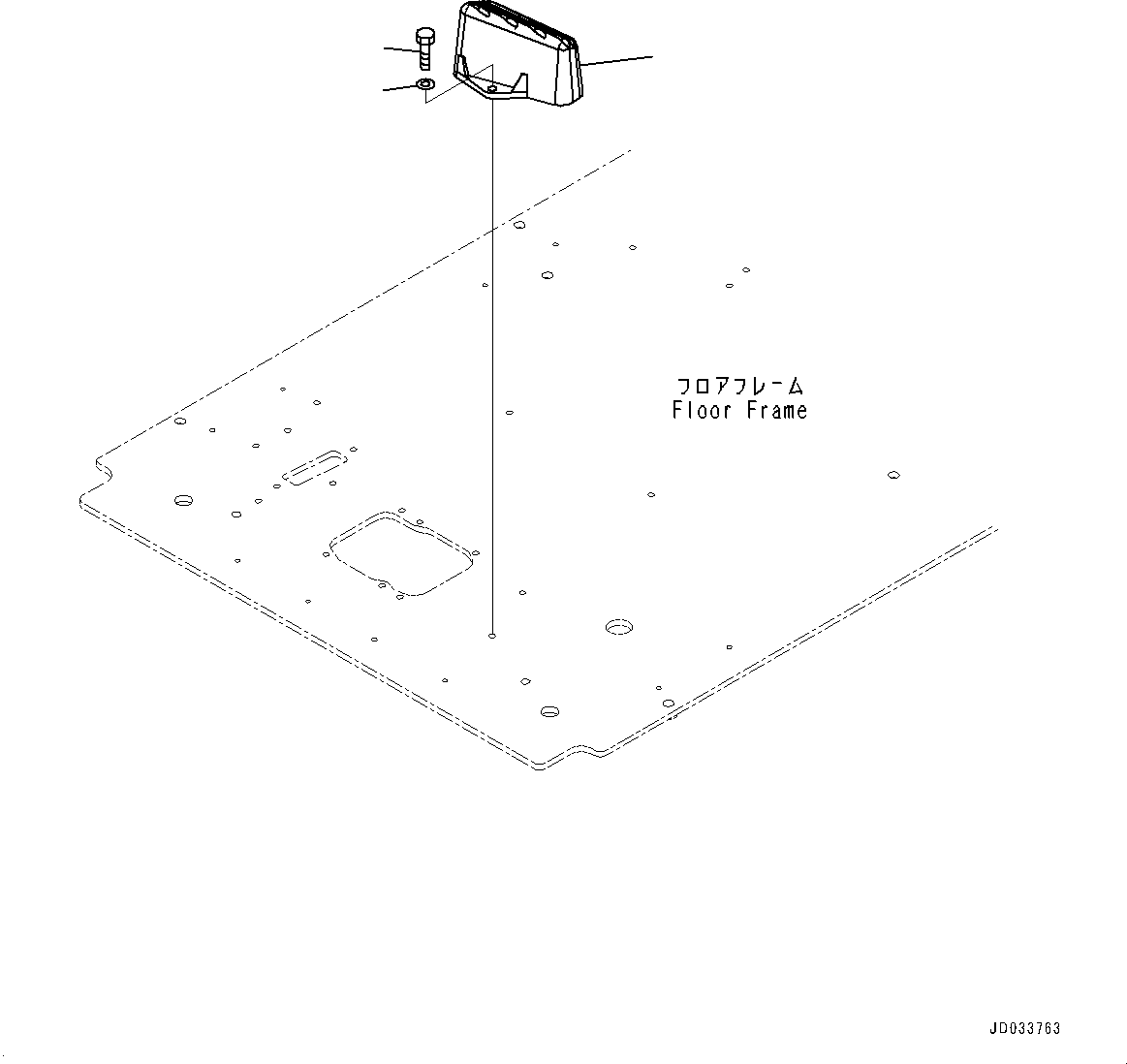 Komatsu parts book diagram for PC800SE-8E0 S/N 67001-UP: CAB, FLOOR, FOOTREST, L.H.(#67001-)