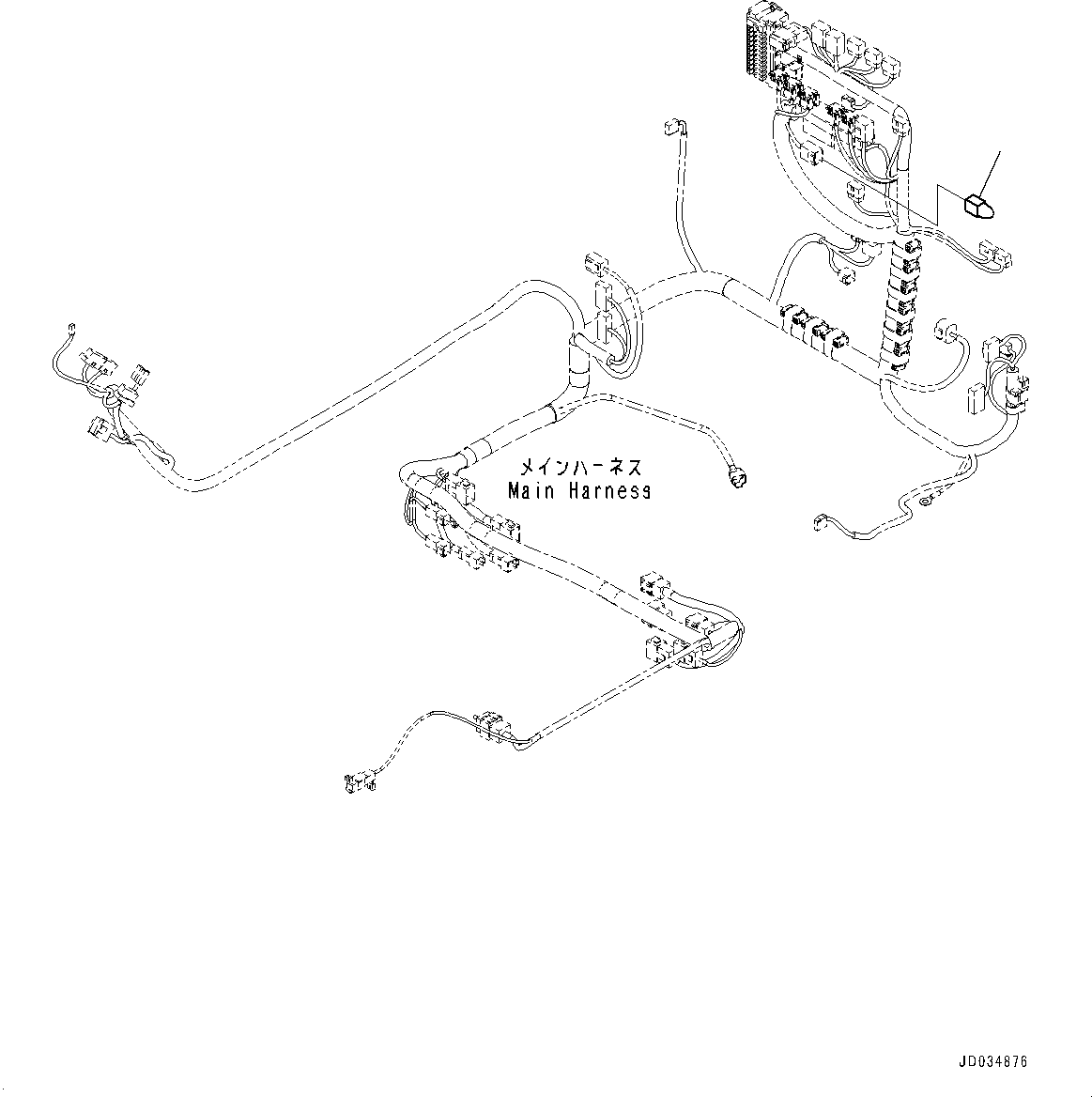 Komatsu parts book diagram for PC800SE-8E0 S/N 67001-UP: SWITCH, (#65001-)