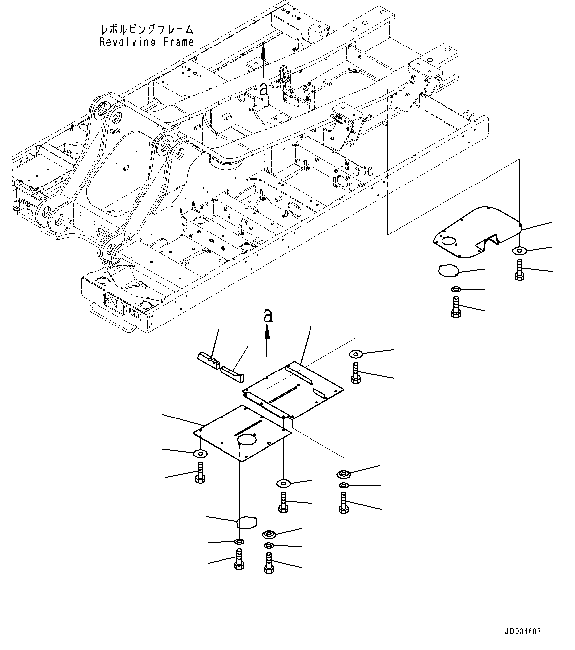 Komatsu parts book diagram for PC800SE-8E0 S/N 67001-UP: UNDER COVER, CENTER AND R.H.(#65001-)
