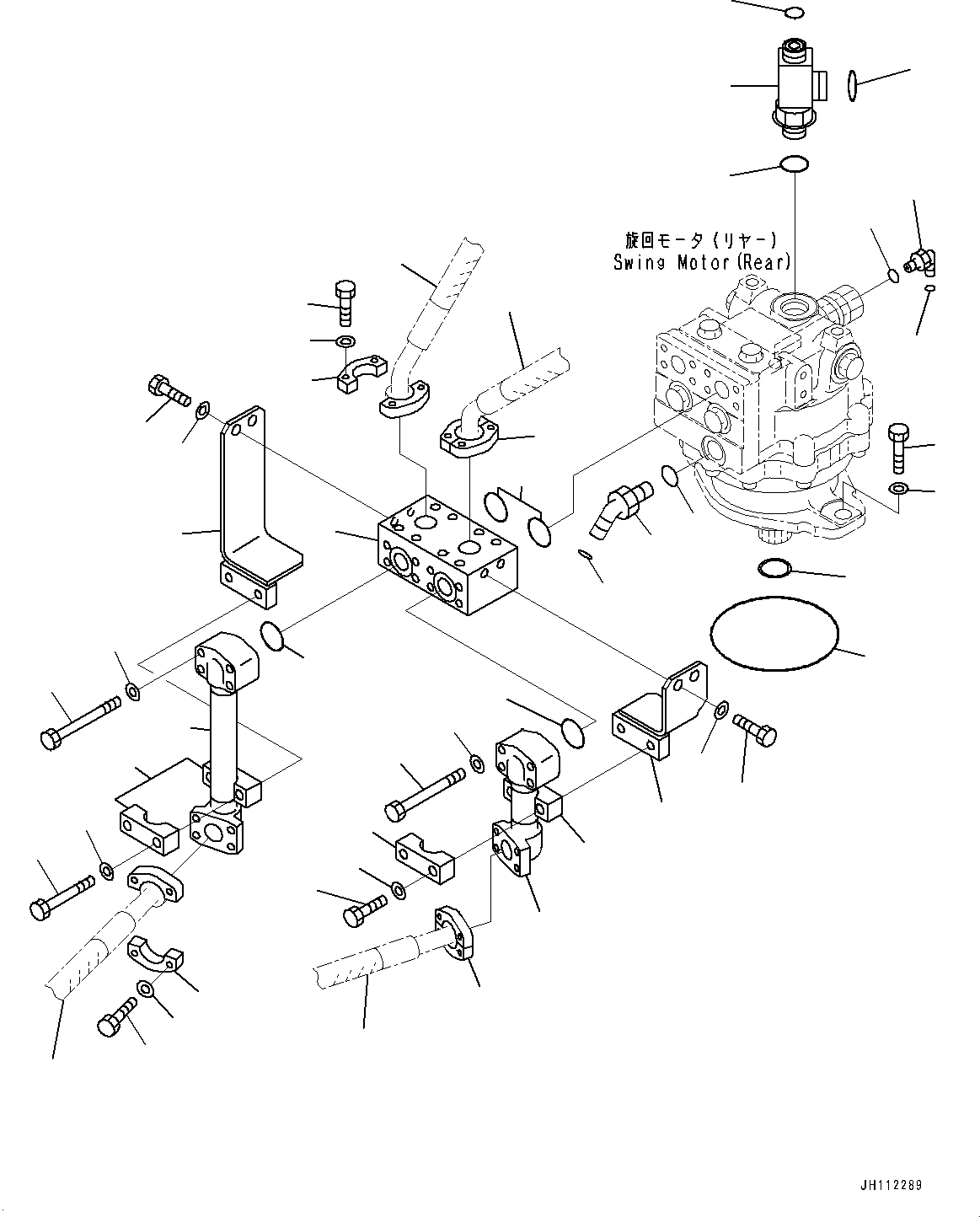 Komatsu parts book diagram for PC800SE-8E0 S/N 67001-UP: SWING MOTOR, RELATED PARTS, REAR(#65718-)