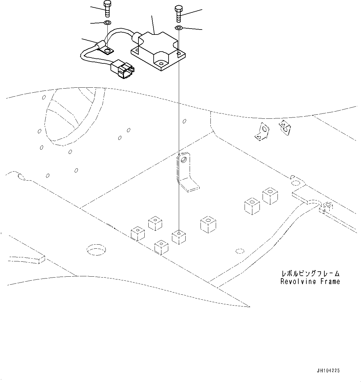 Komatsu parts book diagram for PC360LCI-11 S/N 94001-UP (For KAL): ELECTRIC WIRING HARNESS, IMU SENSOR(#92346-)