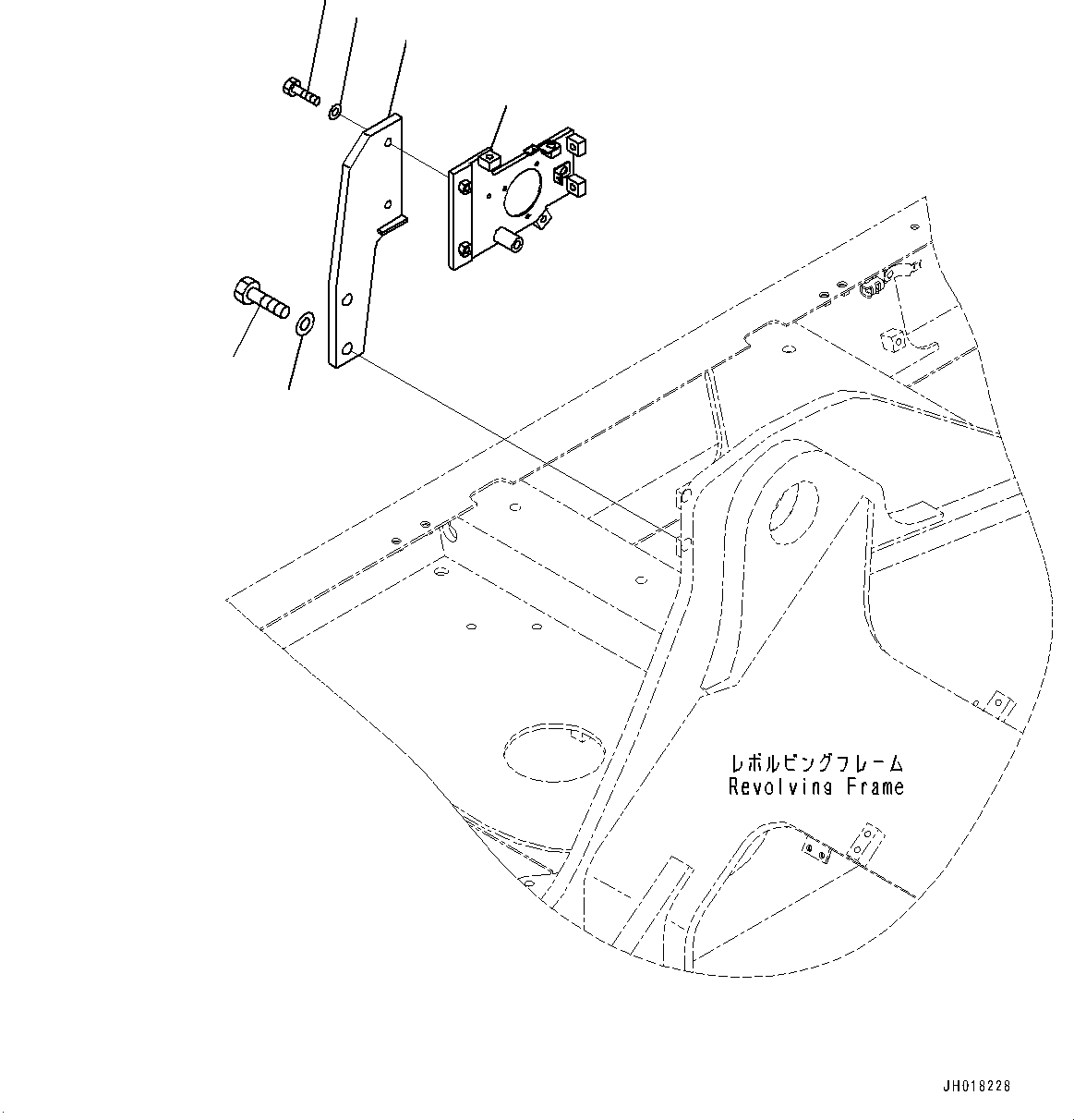 Komatsu parts book diagram for PC360LCI-11 S/N 94001-UP (For KAL): ELECTRIC WIRING HARNESS, BOOM ENCODER (1/2)(#92346-)