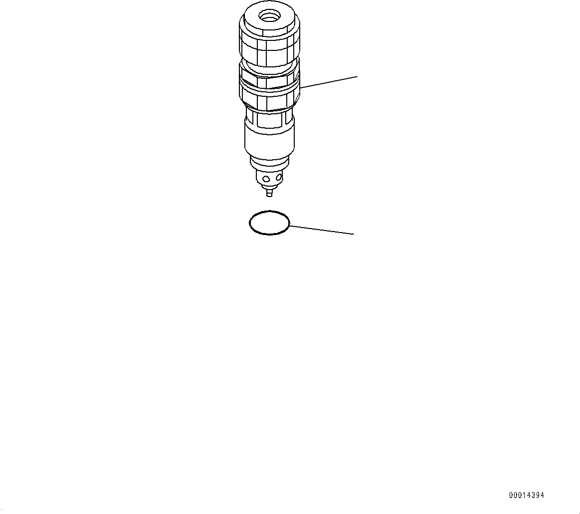 Komatsu parts book diagram for PC360LCI-11 S/N 94001-UP (For KAL): CONTROL VALVE, 2-STAGE RELIEF VALVE(#90001-)